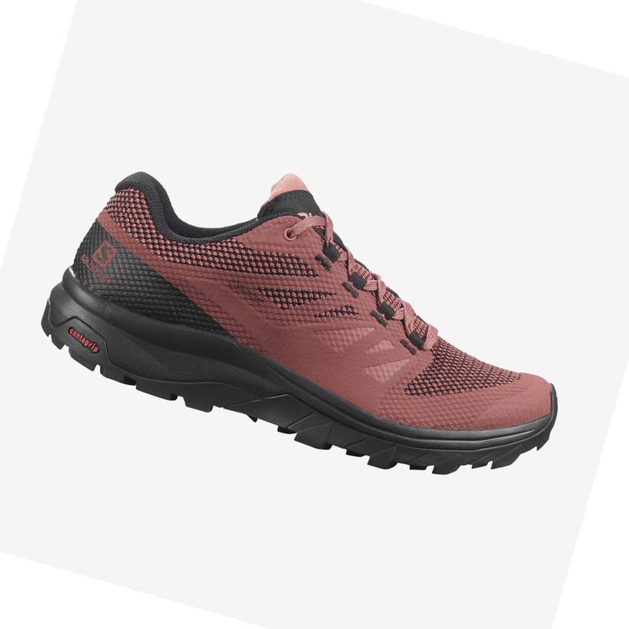 Tenis Senderismo Salomon WoOUTLINE GORE-TEX Mujer Rojos | MX 2795SGL